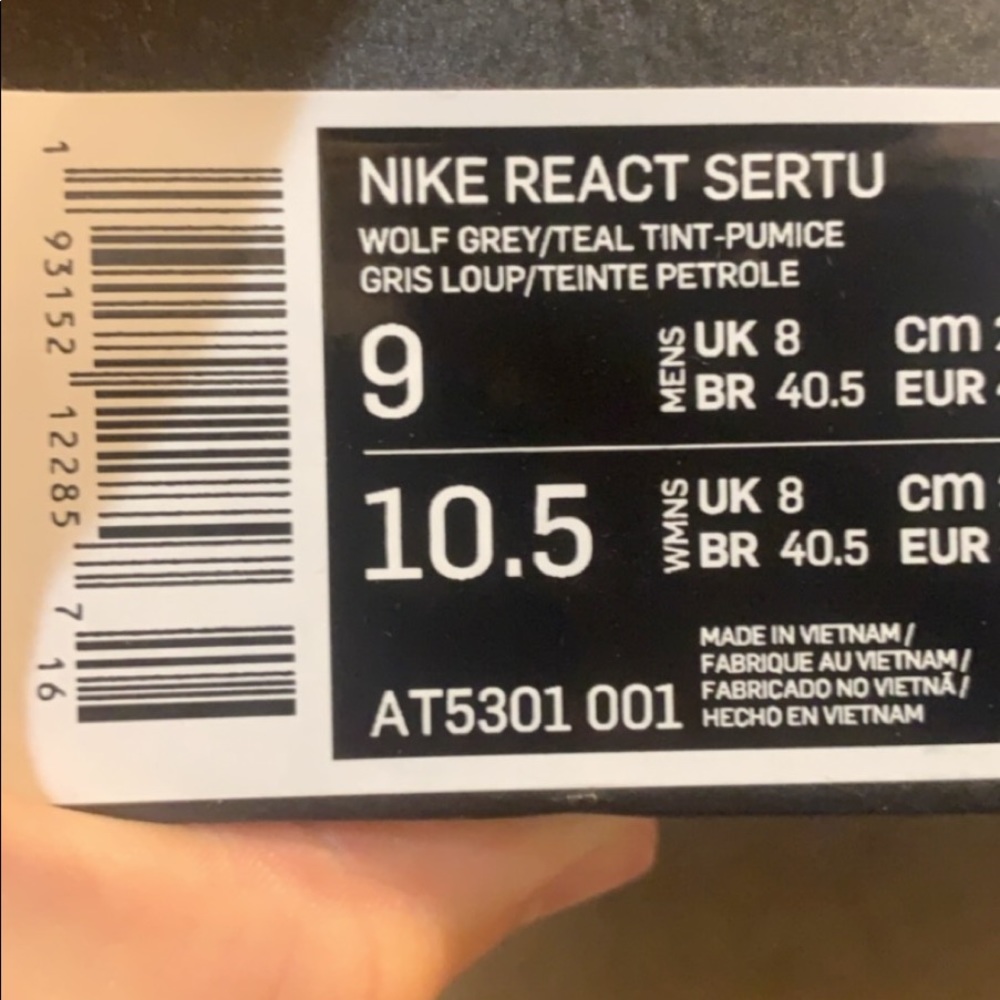 Brand new Nike reacts